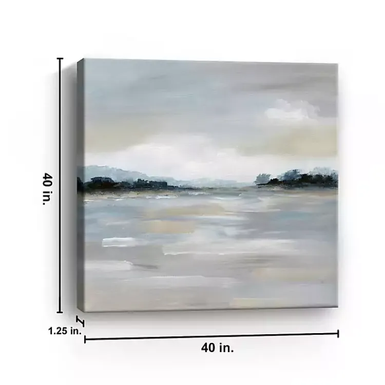 Kirklands Home Canvas Art|Meadow Clearing Canvas Art Print, 40x40 in. Gray