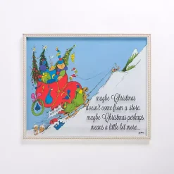 Means a Little Bit More Grinch Wall Plaque Christmas Art & Wall Decor