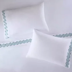 Kirklands Home Bed Sheets|Medallion Hem Microfiber 4-pc. Full Sheet Set