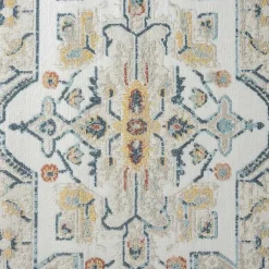 Kirklands Home Area Rugs|Medallion Ivory Rust Area Rug, 3x6