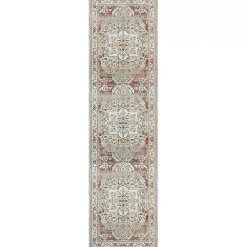 Kirklands Home Area Rugs|Medallion Ivory Rust Runner, 2x8
