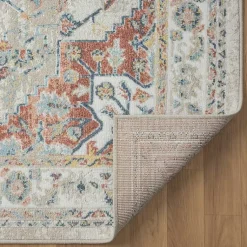 Kirklands Home Area Rugs|Medallion Ivory Rust Runner, 2x8