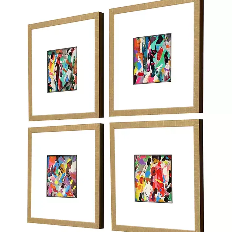 Kirklands Home Framed Art|Meditations Framed Art Prints, Set of 4 Multi