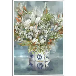Kirklands Home Canvas Art|Mediterranean Bouquet I Framed Canvas Art Print