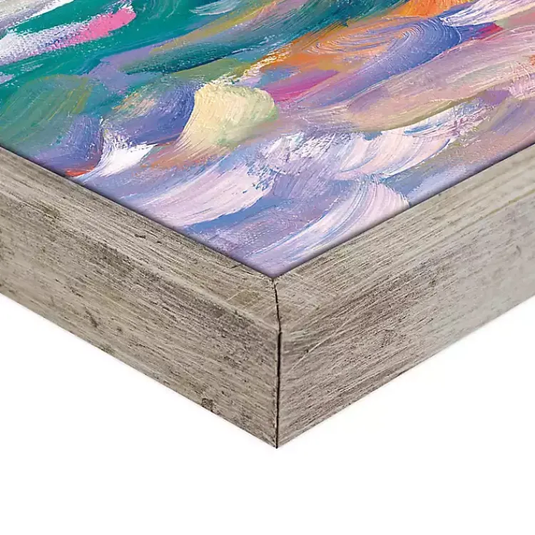 Kirklands Home Canvas Art|Mediterranean Sunset Framed Canvas Art Print