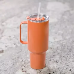 Kirklands Home Glassware & Drinkware|Melon Otto 40 oz. Insulated Tumbler Orange