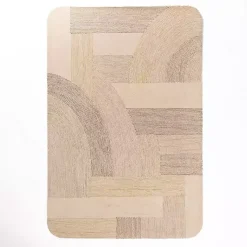 Kirklands Home Area Rugs|Merced Rounded Corners Area Rug, 7x9 Tan