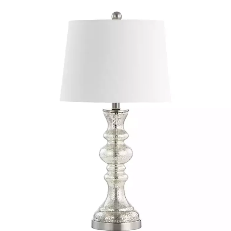 Kirklands Home Table Lamps|Mercury Glass Jaiden Table Lamp White