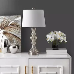 Kirklands Home Table Lamps|Mercury Glass Jaiden Table Lamp White