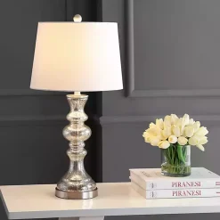 Kirklands Home Table Lamps|Mercury Glass Jaiden Table Lamp White