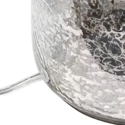 Kirklands Home Table Lamps|Mercury Hammered Glass Shade Table Lamp White