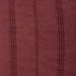 Outlet Merlot Striped Organic Cotton Throw Pillow Pillows