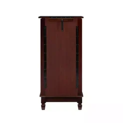 Kirklands Home Dressers & Chests|Merlot Wood 7-Drawer Joslyn Jewelry Armoire Brown