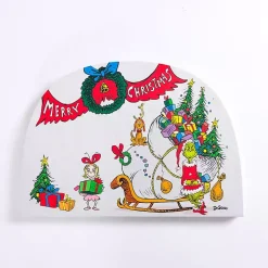 New Merry Christmas Grinch Canvas Wall Plaque Christmas Art & Wall Decor