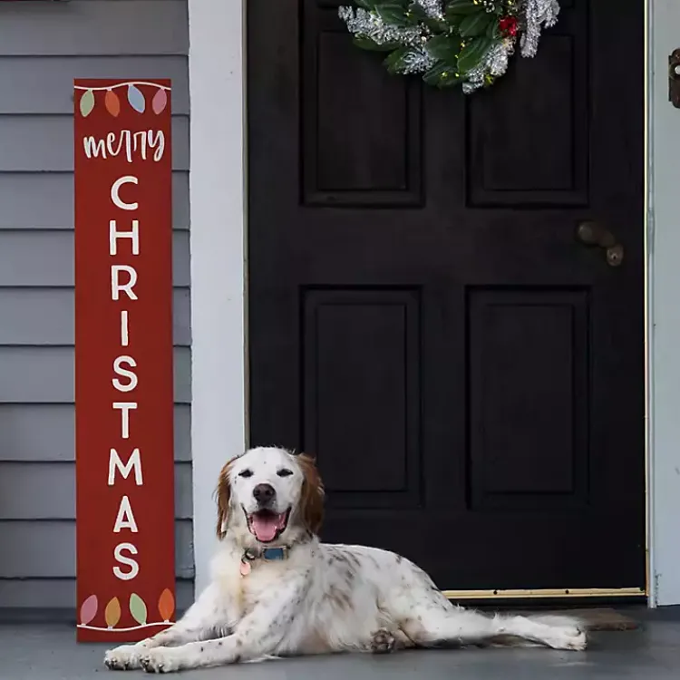 Outlet Merry Christmas Lights Porch Board Outdoor Christmas Decorations