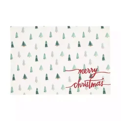 Clearance Merry Christmas Mini Trees Placemats, Set of 6 Christmas Dining & Entertaining