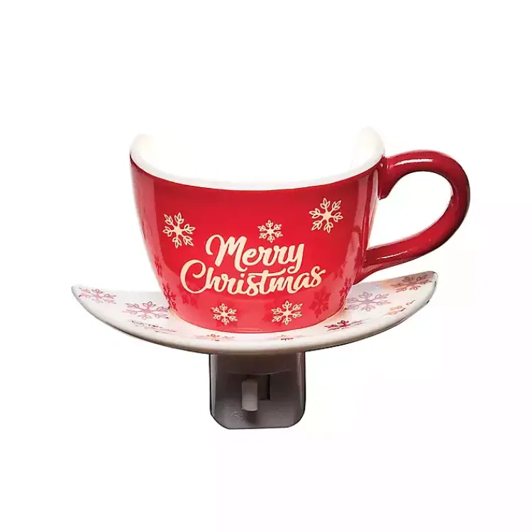Discount Merry Christmas Teacup Nightlight Christmas Decorations