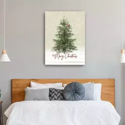 Discount Merry Christmas Woodland Canvas Print, 30x40 in. Christmas Art & Wall Decor