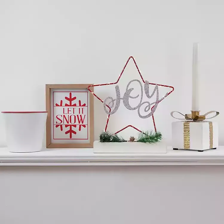 Sale Merry Let It Snow 2-pc. Christmas Wall Plaque Set Christmas Art & Wall Decor