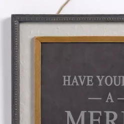 Merry Little Christmas Hanging Wall Plaque Christmas Art & Wall Decor