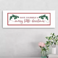 Outlet Merry Little Christmas Pine Canvas Print Christmas Art & Wall Decor