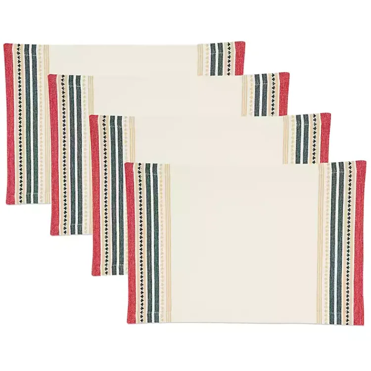 Kirklands Home Table Linens|Merry Pines Cotton Placemats, Set of 4