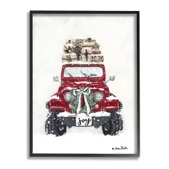 Discount Merry Red Off-Roader Framed Art Print Christmas Art & Wall Decor