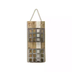 Kirklands Home Wall Storage|Metal and Wood 2-Tier Mail Holder Wall Plaque