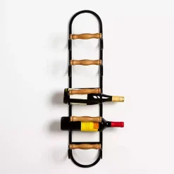 Kirklands Home Wall Storage|Metal and Wood Tiered Multi-Use Wall Rack