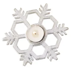 New Metal Snowflake Tealight Candle Holders, Set of 3 Christmas Decorations