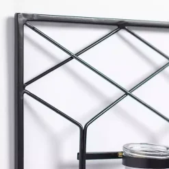 Kirklands Home Wall Storage|Metal Wire and Bottles Wall Plaque