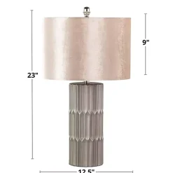 Kirklands Home Table Lamps|Metallic and Champagne Tanya Table Lamp Brown