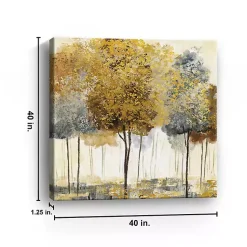 Kirklands Home Canvas Art|Metallic Forest I Canvas Art Print, 40x40 in.