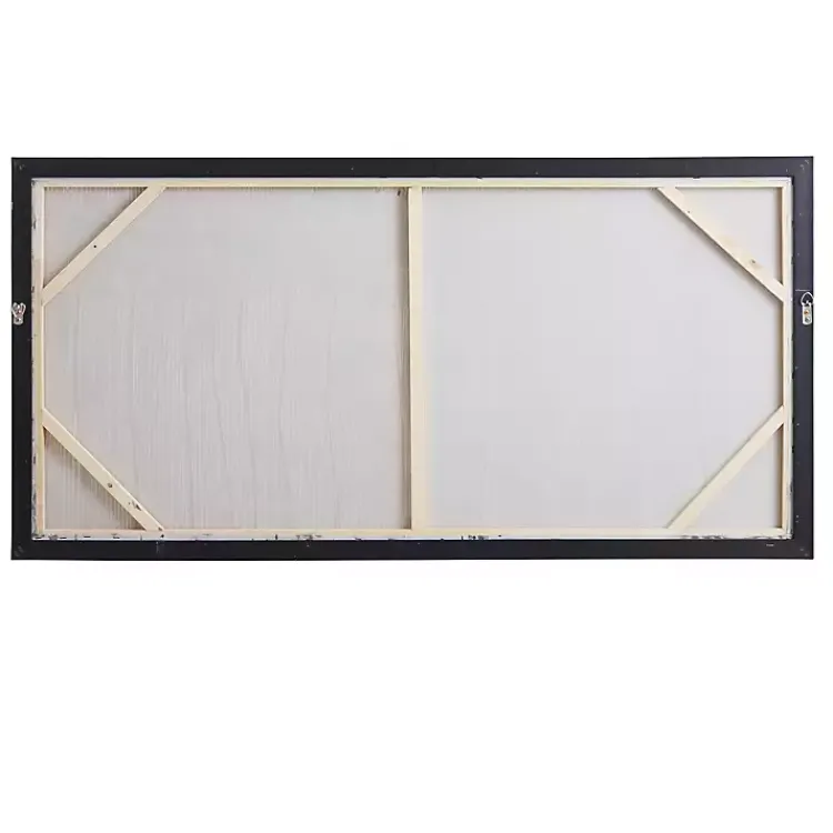 Kirklands Home Canvas Art|Metallic Abstract Field Framed Canvas Print Gold