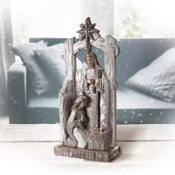 Online Metallic Holy Family Nativity Christmas Decorations
