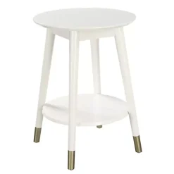 Kirklands Home Accent & End Tables|Mia Round Accent Table White