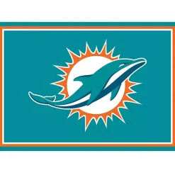 Kirklands Home Area Rugs|Miami Dolphins Area Rug, 3x4 Blue