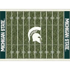 Kirklands Home Area Rugs|Michigan State Home Field Area Rug, 6x8 Green