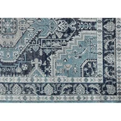 Kirklands Home Area Rugs|Midnight Blue Frieda Medallion Area Rug, 8x10