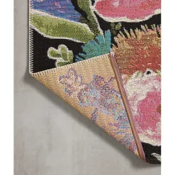 Kirklands Home Area Rugs|Midnight Garden Party Indoor/Outdoor Rug, 7x11