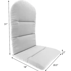 Kirklands Home Outdoor Cushions & Pillows|Midnight Navy Outdoor Adirondack Cushion Blue