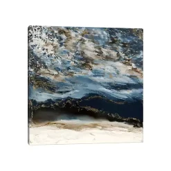Kirklands Home Canvas Art|Midnight Wave Canvas Art Print Blue