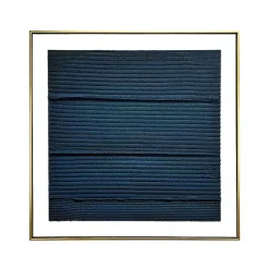 Kirklands Home Canvas Art|Midnight Waves Framed Canvas Art Print Blue