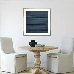 Kirklands Home Canvas Art|Midnight Waves Framed Canvas Art Print Blue