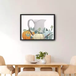 Online Milk Jug Pumpkins Framed Canvas Art Print Fall