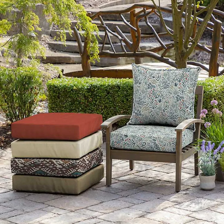Kirklands Home Outdoor Cushions & Pillows|Millennial Leaf 2-pc. Outdoor Deep Seat Cushion