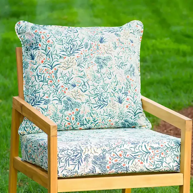 Kirklands Home Outdoor Cushions & Pillows|Millennial Leaf 2-pc. Outdoor Deep Seat Cushion