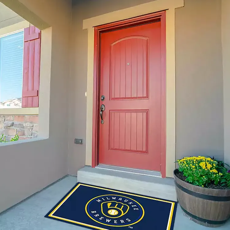 Kirklands Home Area Rugs|Milwaukee Brewers Spirit Rug, 3x4