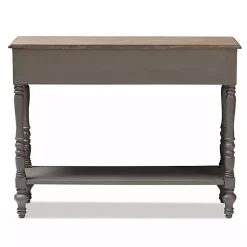 Kirklands Home Console Tables|Mindi Wood Rustic Farmhouse Console Table Gray