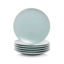 Kirklands Home Dinnerware|Mineral Classic Coupe Salad Plates, Set of 6 Blue